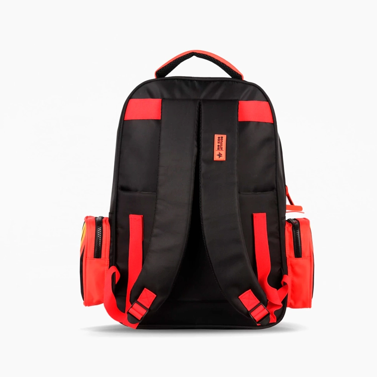 Mochila Escolar Footy 2026 Color Line Negra 18" Art.F26433